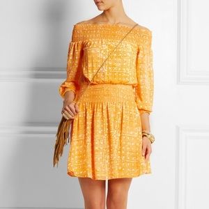 ❌SOLD❌Michael Kors Smocked Print Chiffon dress